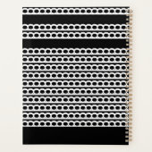 Zwart-wit Moderne bubble Waves Planner (Achterkant)