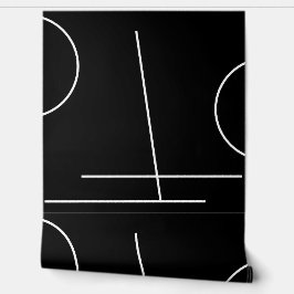 Zwart-wit moderne chique minimalist behang