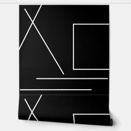 Zwart-wit moderne chique minimalist behang
