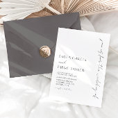 Zwart-wit moderne elegante bruiloft kaart