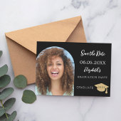 Zwart wit moderne foto boog Afstuderen Save The Date