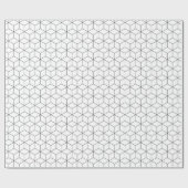 Zwart-wit moderne geometrisch cadeaupapier (Vlak)