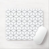 Zwart-wit moderne geometrisch muismat (Met muis)