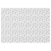 Zwart Wit Moderne Insecten Illustratie Liefde Bug Tafelkleed (Voorkant (Horizontaal))