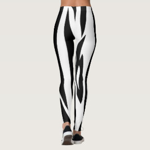 Zwart-wit Moderne Leggings   Stijlvol Minimaal 