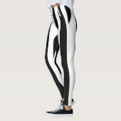Zwart-wit Moderne Leggings | Stijlvol Minimaal (Links)