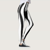 Zwart-wit Moderne Leggings | Stijlvol Minimaal (Rechts)
