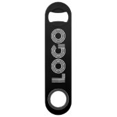 Zwart-wit Moderne Logo Promotie Speed Flessenopener (Voorkant)