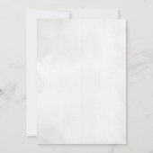 Zwart-wit moderne minimale huwelijksuitnodiging kaart (Achterkant)