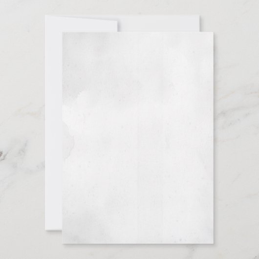 Zwart-wit moderne minimale huwelijksuitnodiging kaart (Achterkant)