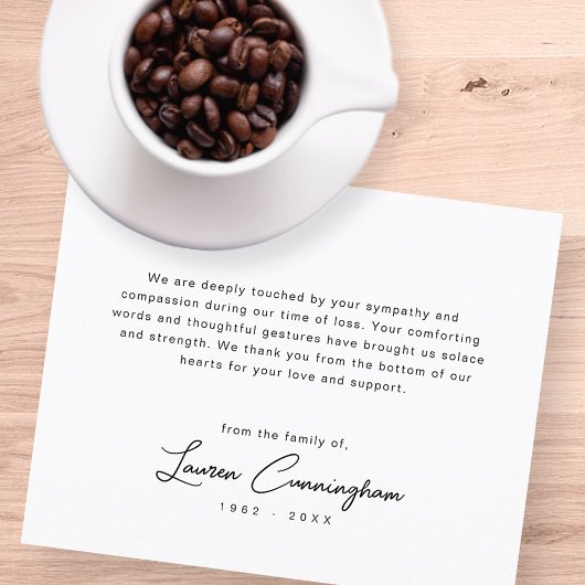 Zwart-wit Moderne Minimalistische Eenvoudige Begra