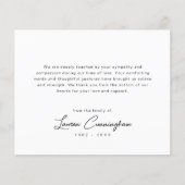 Zwart-wit Moderne Minimalistische Eenvoudige Begra (Voorkant)