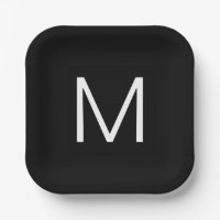 Zwart-wit Moderne minimalistische letter