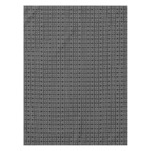 Zwart-wit Moderne Modderdoek Print Tafelkleed (Voorkant)