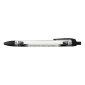 Zwart-wit Moderne Palm Leaf Small Business Zwarte Inkt Pen (Bovenkant)