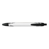 Zwart-wit Moderne Palm Leaf Small Business Zwarte Inkt Pen (Achterkant)
