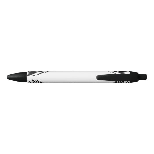 Zwart-wit Moderne Palm Leaf Small Business Zwarte Inkt Pen (Achterkant)