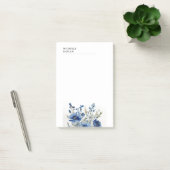 Zwart Wit Moderne Professionele Waterverf Bloemen Post-it® Notes (Kantoor)