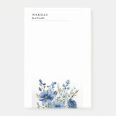 Zwart Wit Moderne Professionele Waterverf Bloemen Post-it® Notes (Voorkant)