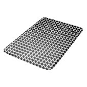Zwart-wit moderne scherpe golven badmat (Gekanteld)