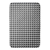 Zwart-wit moderne scherpe golven badmat (Voorkant Verticaal)
