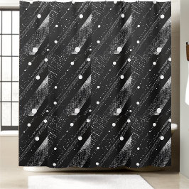 Zwart-wit Moderne Stijl Douchegordijn