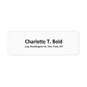 Zwart Wit Moderne Stijlvolle Trend Elegante Vette Etiket
