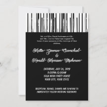 Zwart-wit moderne streep Elegant minimalistisch