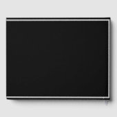 Zwart & Wit Moderne vakantie of verhuur Gastenboek (Achterkant)