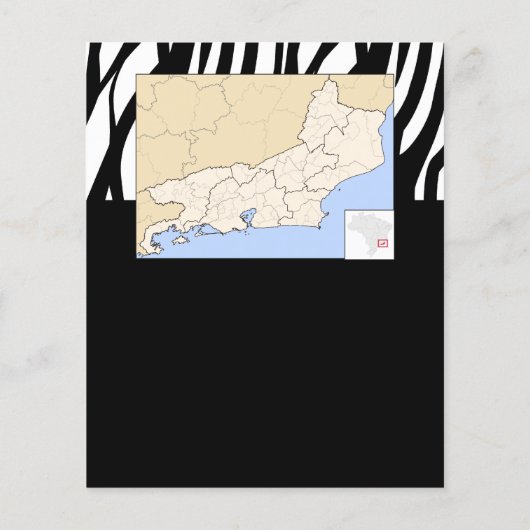 Zwart-wit Modernist Stripe (Achterkant)