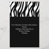 Zwart-wit Modernist Stripe Flyer (Achterkant)