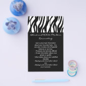 Zwart-wit Modernist Stripe Flyer (Enkel)