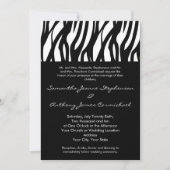 Zwart-wit Modernist Stripe Kaart (Voorkant)