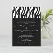 Zwart-wit Modernist Stripe Kaart (Staand voorkant)