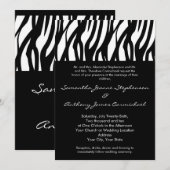 Zwart-wit Modernist Stripe Kaart (Voorkant / Achterkant)