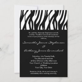 Zwart-wit Modernist Stripe Kaart