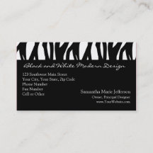 Zwart-wit Modernist Stripe