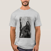 Zwart-wit modetekening T-shirt (Voorkant)