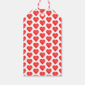 Zwart-wit Moederdag Lettering & Hart Cadeaulabel (Achterkant)