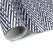 Zwart-wit moiré strepen - Trippy abstract Cadeaupapier (Rol Hoek)