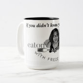 Zwart-wit mok (Voorkant links)