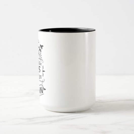 Zwart-wit mok (Midden)