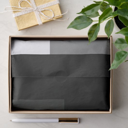 Zwart-Wit Mondriaan stijl Abstract Geometrisch Tissuepapier (Geschenk)