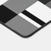 Zwart-wit Mondriaan stijl Abstract Naam toevoegen Bureaumat (Hoek)