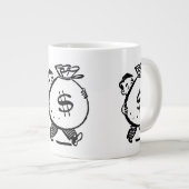 Zwart/Wit  Money Bags Specialty Mok (Voorkant rechts)