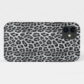 Zwart-wit monochroom, luipaard patroon Case-Mate iPhone case (Achterkant (horizontaal))