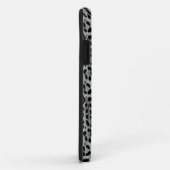 Zwart-wit monochroom, luipaard patroon Case-Mate iPhone case (Achterkant/rechts)