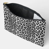 Zwart-wit monochroom, luipaard patroon etui (Open)