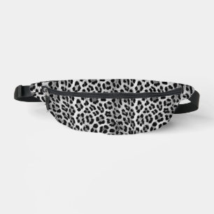 Zwart-wit monochroom, luipaard patroon heuptasje