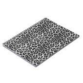 Zwart-wit monochroom, luipaard patroon notitieboek (Linkerzijde)